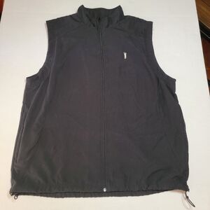 Austin Golf Full Zip Vest Black Wind, Water & Stain Resistant - Size Large